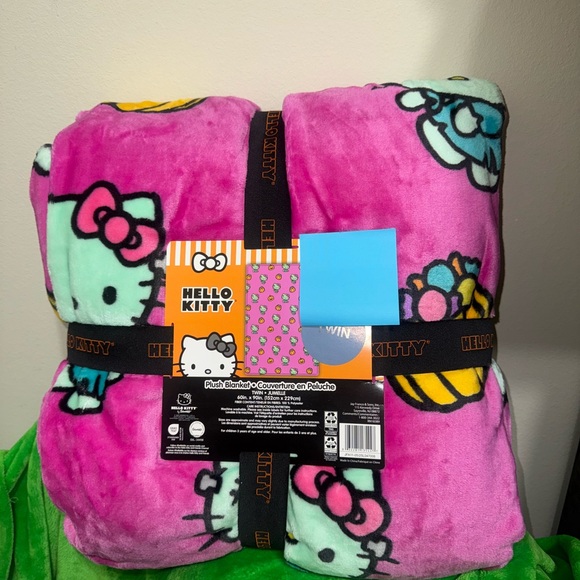 Hello Kitty halloween frankenstein blanket twin NEW FRANKIE